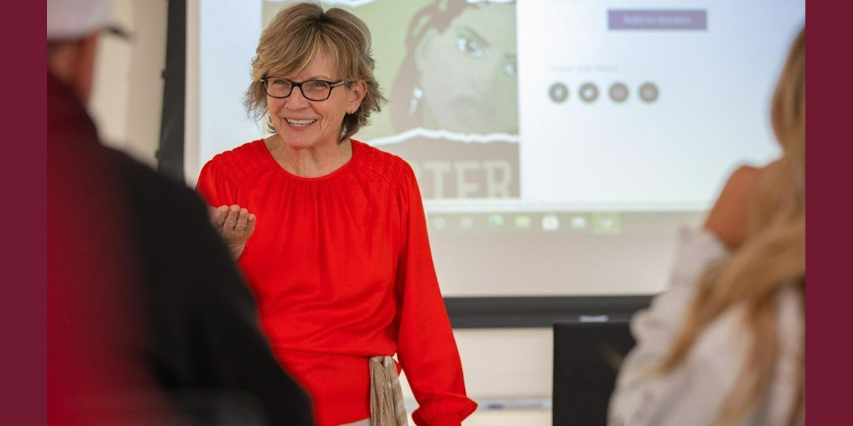 Donna Decker in classroom