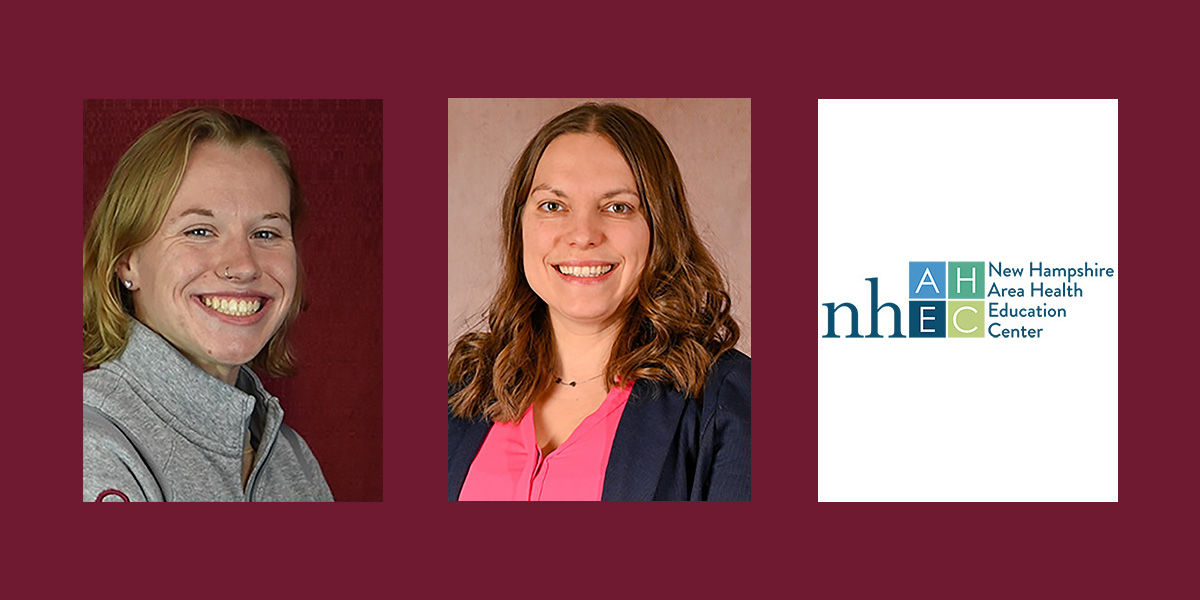 Diner, Collins headshots and NH AHEC logo