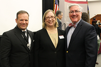 President Birge, Dr. Nevious at Fitzwater Honors Presentation